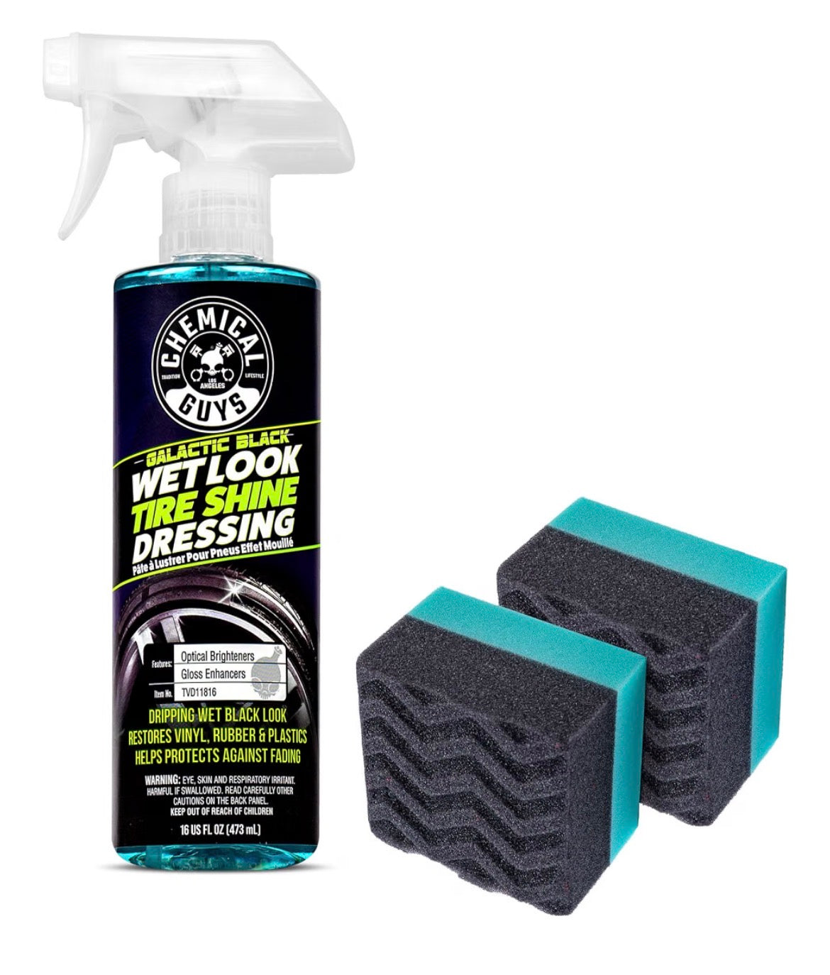 Wet look tire shine