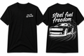 Dodge Hellcat SRT black T shirt “Steel Fuel Freedom”