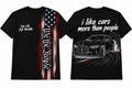 Bmw M4 Comp Black American T shirt “I like cars better than people”
